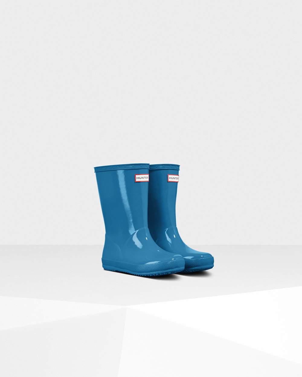 Botas De Agua Original First Classic Gloss Hunter Niños - Azules - 912350RLB